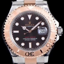 홍콩명품 [로렉스] 남성용 요트마스터 로즈골드116621 투톤콤비 팩토리 1:1 베스트 에디션 브라운 다이얼 ROL0300  