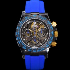 홍콩명품 [로렉스]남성용 데이토나 카본 베젤 40mm 크로노그래프 오토매틱 Cal.4130 무브먼트 스켈레톤 다이얼 rol5375  