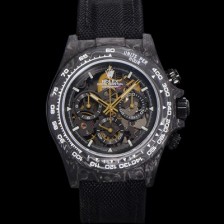 홍콩명품 [로렉스]남성용 데이토나 포지드카본 40mm 크로노그래프 오토매틱 Cal.4130 무브먼트 스켈레톤 다이얼 rol5371  