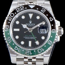 홍콩명품 [로렉스] 남성용 지엠티 마스터II 116710BLNR 듀얼 타임 블랙/그린 투톤 24시간 회전 베젤 블랙 다이얼 5선 쥬빌리 브레이슬릿 오토매틱 무브먼트 ROL0013  