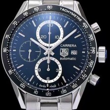 홍콩명품 [태그호이어] 남성용 그렌드 까레라 크로노그래프 칼리버 17 블랙 다이얼 ETA-7750 오토매틱 무브먼트 TAG0210  