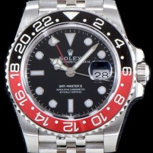 홍콩명품 [로렉스] 남성용 최신 업그레이드 버전!!지엠티 마스터II 126710BLRO-0001 듀얼 타임 블랙/레드 투톤 24시간 회전 베젤 블랙 다이얼 5선 쥬빌리 브레이슬릿 오토매틱 무브먼트 ROL0035  