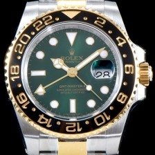 홍콩명품 [로렉스] 남성용 지엠티 마스터II 116718LN 듀얼 타임 블랙 세라믹 소재의 24시간 회전 베젤 그린 썬더스트 다이얼 오이스터 브레이슬릿 ETA 2836 A2 오토매틱 무브먼트 ROL0033  