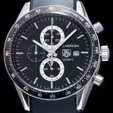 홍콩명품 [테그호이어] 남성용 까레라 블랙 다이얼 쿼츠 무브먼트 TAG0200  