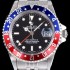 홍콩명품 [로렉스] 남성용 업그레이드 모델!!지엠티 마스터II 126710BLRO-0001 듀얼 타임 블루/레드 투톤 24시간 회전 베젤 블랙 다이얼 5선 쥬빌리 브레이슬릿 오토매틱 무브먼트 ROL0310  