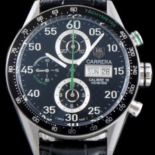 홍콩명품 [태그호이어] 남성용 NEW 까레라 CV2A1R.FC6235 칼리버16 데이-데이트 크로노그래프 블랙 카본 다이얼 오토매틱 무브먼트 TAG0104  