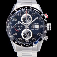 홍콩명품 [태그호이어] 남성용 까레라 CAL.1887 크로노그래프 블랙 다이얼 오토매틱 무브먼트 TAG0210  