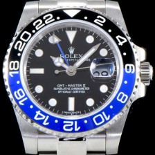 홍콩명품 [로렉스] 남성용 지엠티 마스터II 116710BLNR 듀얼 타임 블랙/블루 투톤 24시간 회전 베젤 블랙 다이얼 5선 쥬빌리 브레이슬릿 오토매틱 무브먼트 ROL0010  