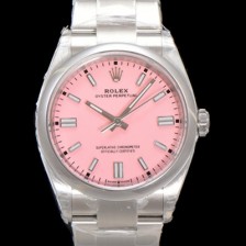 홍콩명품 [로렉스] 남성용 904스틸 오이스터 퍼페추얼 m126000 오토매틱 칼리버 3230타입 36미리 메탈시계 핑크 다이얼 rol5366  