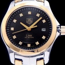 홍콩명품 [테그호이어] 여성용 링크 시리즈 블랙다이얼 스위스 쿼츠 무브먼트 TAG0200  