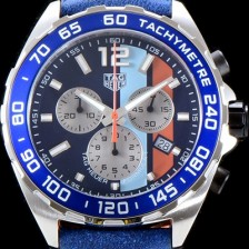 홍콩명품 [태그호이어] 남성용 포뮬러F1 CAZ101N.FC8243 걸프 스트라이프로 장식된 블루 다이얼 크로노그래프 일본 수입산 크로노그래프기능 쿼츠 무브먼트 TAG0103  