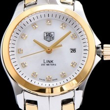 홍콩명품 [테그호이어] 여성용 링크 시리즈 화이트 다이얼 스위스 쿼츠 무브먼트 TAG0203  