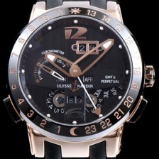 홍콩명품 [율리스나르당] 남성용 율리시스 나르딘 326-03 이그제큐티브 엘 토로 지엠티 퍼페츄얼 블랙 다이얼 오토매틱 무브먼트 ULY4200  