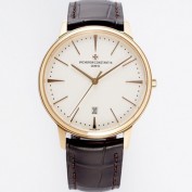 홍콩명품 [바쉐론콘스탄틴] 남성용 패트리모니 85180/000R-9248 셀프 와인딩 드레스 워치!! 18K 로즈골드 케이스 화이트 다이얼 오토매틱 무브먼트 VAC0215  