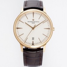 홍콩명품 [바쉐론콘스탄틴] 남성용 패트리모니 85180/000R-9248 셀프 와인딩 드레스 워치!! 18K 로즈골드 케이스 화이트 다이얼 오토매틱 무브먼트 VAC0215  