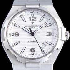 홍콩명품 [바쉐론콘스탄틴] 남성용 오버시즈 데이트 47040/000M-9500 최신 업그레이드 버전! 화이트 텍스쳐 다이얼 오토매틱 무브먼트 VAC0203  