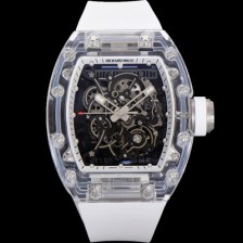 홍콩명품 [리차드밀러] 남성용 RM055 수동/기계식 무브먼트 50mm 우레탄줄 스캘래톤 블랙 다이얼 ric0226  