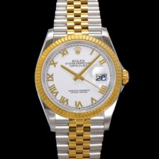 홍콩명품 [로렉스] 남성용 데이저스트 m126233 18K 옐로우골드 로마인덱스 36mm 오토매틱 Cal.3235 무브먼트 화이트 다이얼 rol5365  