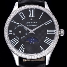 홍콩명품 [제니스] 남성용 16.2310.69202.C706 스위스 쿼츠 쥬얼리 베젤 블랙 다이얼 ZEN043  