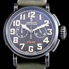 홍콩명품 [제니스] 남성용 파일럿 11.2430.4069/21.C773 빈티지 헤리티지 타입20 크로노그래프 그레이 샌드 다이얼 오토매틱 무브먼트 ZEN4212  