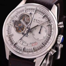 홍콩명품 [제니스] 남성용 NEW 신상!!엘 프리매로 03.2160.4047/01.C713 크로노마스터 11시방향 스켈레톤 다이얼 실버 다이얼 오토매틱 무브먼트 ZEN4211  