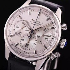 홍콩명품 [제니스] 남성용 엘 프리매로 03.2110.40001.C498화이트 다이얼 오토매틱 무브먼트 실버다이얼 ZEN4222  