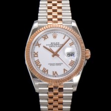 홍콩명품 [로렉스] 남성용 데이저스트 m126231 18K 로즈골드 로마인덱스 36mm 오토매틱 Cal.3235 무브먼트 화이트 다이얼 rol5363  