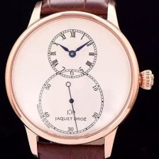홍콩명품 [자케드로] 남성용 빅세컨즈 43mm 오토메틱 로즈골드 화이트다이얼 JAD4204  