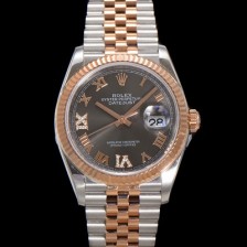 홍콩명품 [로렉스] 남성용 데이저스트 m126231 18K 로즈골드 로마인덱스 36mm 오토매틱 Cal.3235 무브먼트 그레이 다이얼 rol5362  