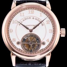 홍콩명품 [아랑게운트죄네] 남성용 Handwerkskunst 화이트 다이얼 투어빌론 무브먼트 LAN4205  