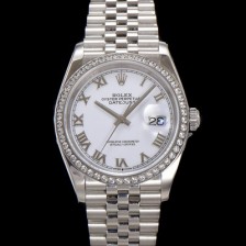 홍콩명품 [로렉스] 남성용 데이저스트 m126234 로마인덱스 36mm 보석/큐빅 오토매틱 Cal.3235 무브먼트 화이트 다이얼 rol5360  