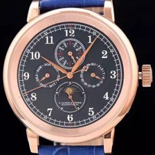 홍콩명품 [아랑게운트죄네] 남성용 1815 시리즈 워치 18k 로즈골드 문페이즈 블랙 다이얼 오토매틱 무브먼트 ALS4204  