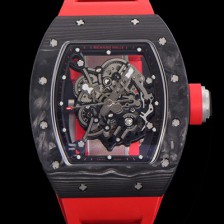 홍콩명품 [리차드밀레]남성용 RM055 NTPT 카본케이스 50미리 스켈레톤 블랙다이얼 기계식 수동형 무브먼트 RIC53475  