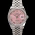 홍콩명품 [로렉스] 남성용 데이저스트 m126284 로마인덱스 36mm 보석/큐빅 오토매틱 Cal.3235 무브먼트 핑크 다이얼 rol5361  