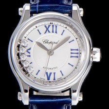 홍콩명품 [쇼파드]여성용 해피스포츠 미니 오토매틱 30미리 레이디스 화이트다이얼 CHO39163  