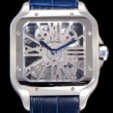 홍콩명품 [까르띠에]남성용  산토스 더 까르띠에 수동/기계식 라지39.8미리 스켈레톤 다이얼 CAR18125  
