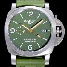 홍콩명품 [파네라이]남성용 루미노르 PAM01056 1950 3데이 44미리 오토매틱 GMT 그린다이얼 PAN94403  