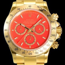 홍콩명품 [로렉스]남성용 데이토나 오이스터 40mm 4130타입 무브튜닝 올금/통금 옐루골드 레드다이얼 ROL49358  
