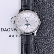 홍콩명품 [예거 르꿀르뜨]남성용 마스터 1368420 울트라 씬 문페이즈 39미리 오토매틱 실버다이얼 JAG91201  