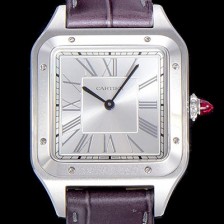 홍콩명품 [까르띠에]남여공용 산토스 두몽트 쿼츠 커플시계 38미리 43미리/38미리 M/S 실버다이얼 CAR29758  