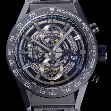 홍콩명품 [태그호이어]남성용  신상품출시!! 까레라 칼리버 크로노그래프 오토매틱 43mm 블랙다이얼 TAG61075  