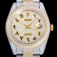 홍콩명품 [로렉스]남성용  고퀄리티 데이저스트 41미리 금장시계 보석/큐빅세팅 투톤콤비 18K로즈골드 오토매틱 ROL40527  