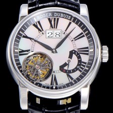 홍콩명품 [로저드빌]남성용  오마쥬 수동기계식 투어빌론(뜨루삐옹) 45미리 화이트다이얼 ROG22516  