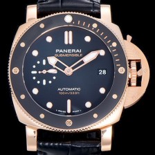 홍콩명품 [파네라이]남성용 루미노르 PAM00974 섭머져블 42미리 18K 로즈골드 금장 오토매틱 블랙다이얼 PAN53630  