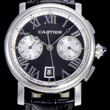 홍콩명품 [까르띠에]남성용 로톤드 더 까르띠에 크로노그래프 40미리 블랙다이얼 CAR10408  