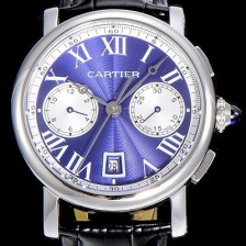 홍콩명품 [까르띠에]남성용 로톤드 더 까르띠에 크로노그래프 40미리 블루다이얼 CAR43168  