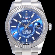 홍콩명품 [로렉스]남성용 스카이더웰러 오이스터퍼페츄얼 39미리 오토매틱 블루다이얼 ROL44933  