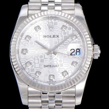 홍콩명품 [로렉스]남성용 데이져스트II 36미리 오토매틱 화이트다이얼 ROL10742  