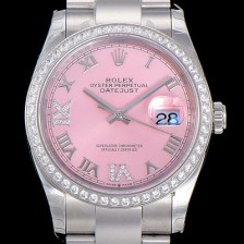 홍콩명품 [로렉스]남성용 데이져스트 오토매틱 3235무브 보석/큐빅 36미리 핑크다이얼 ROL18984  