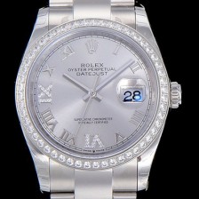 홍콩명품 [로렉스]남성용 데이져스트 오토매틱 3235무브 보석/큐빅 36미리 실버다이얼 ROL14872  